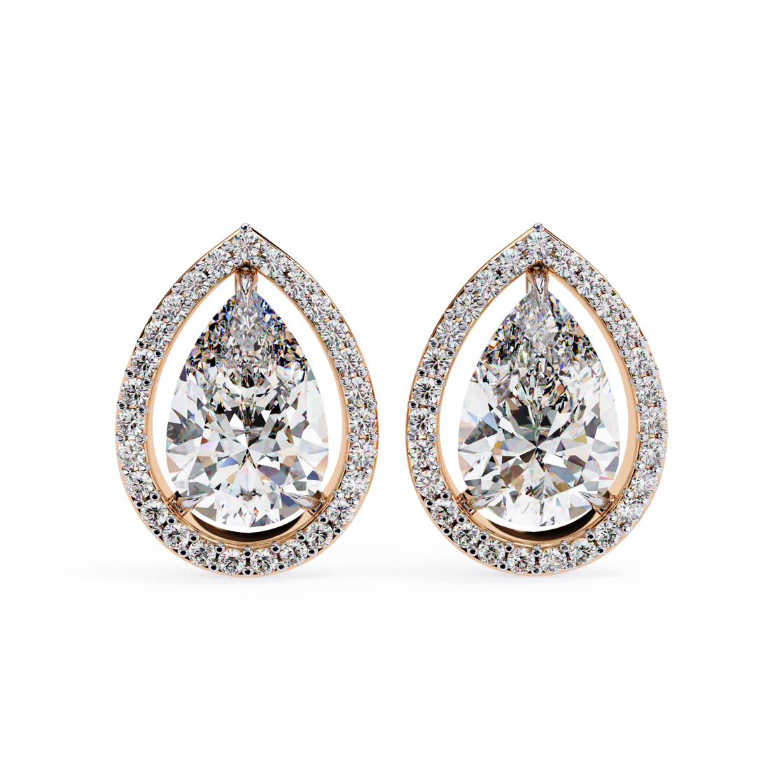 Glamorous Shape Diamond Ear Drops