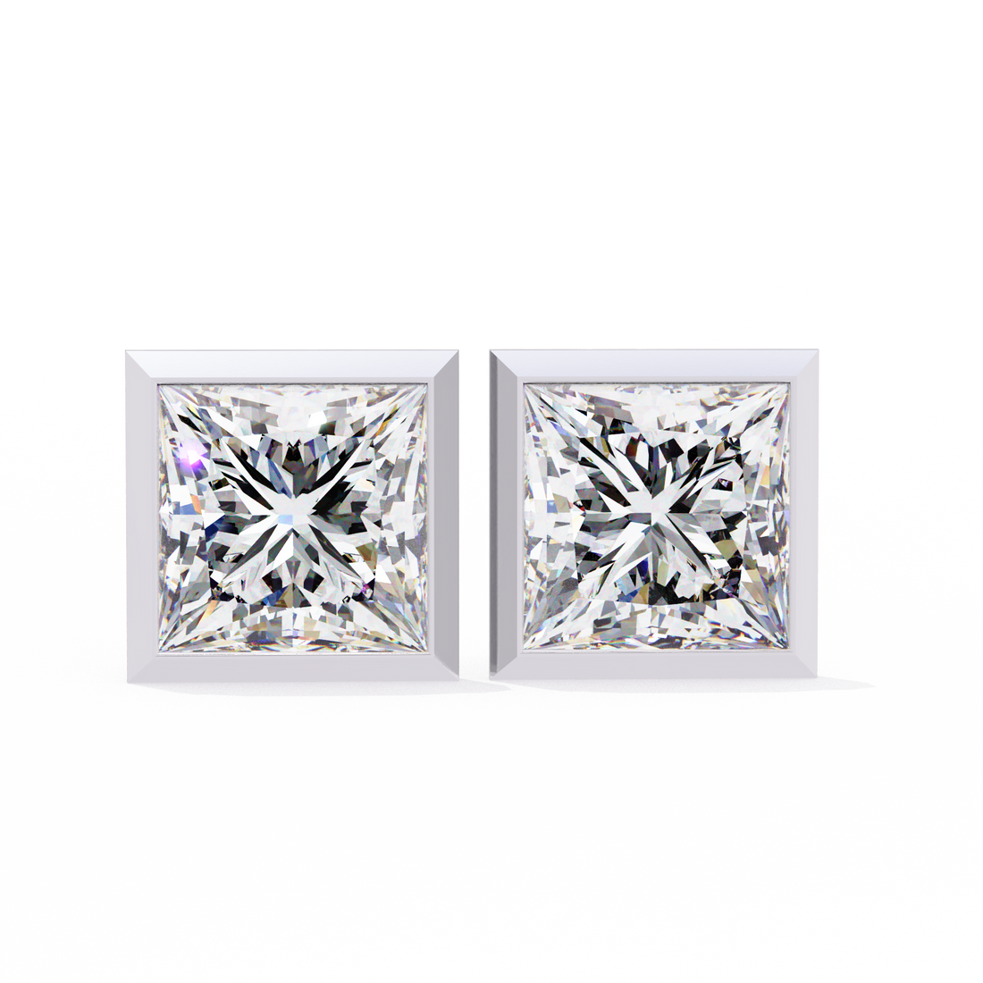 Sophisticated Cut Diamond Studs