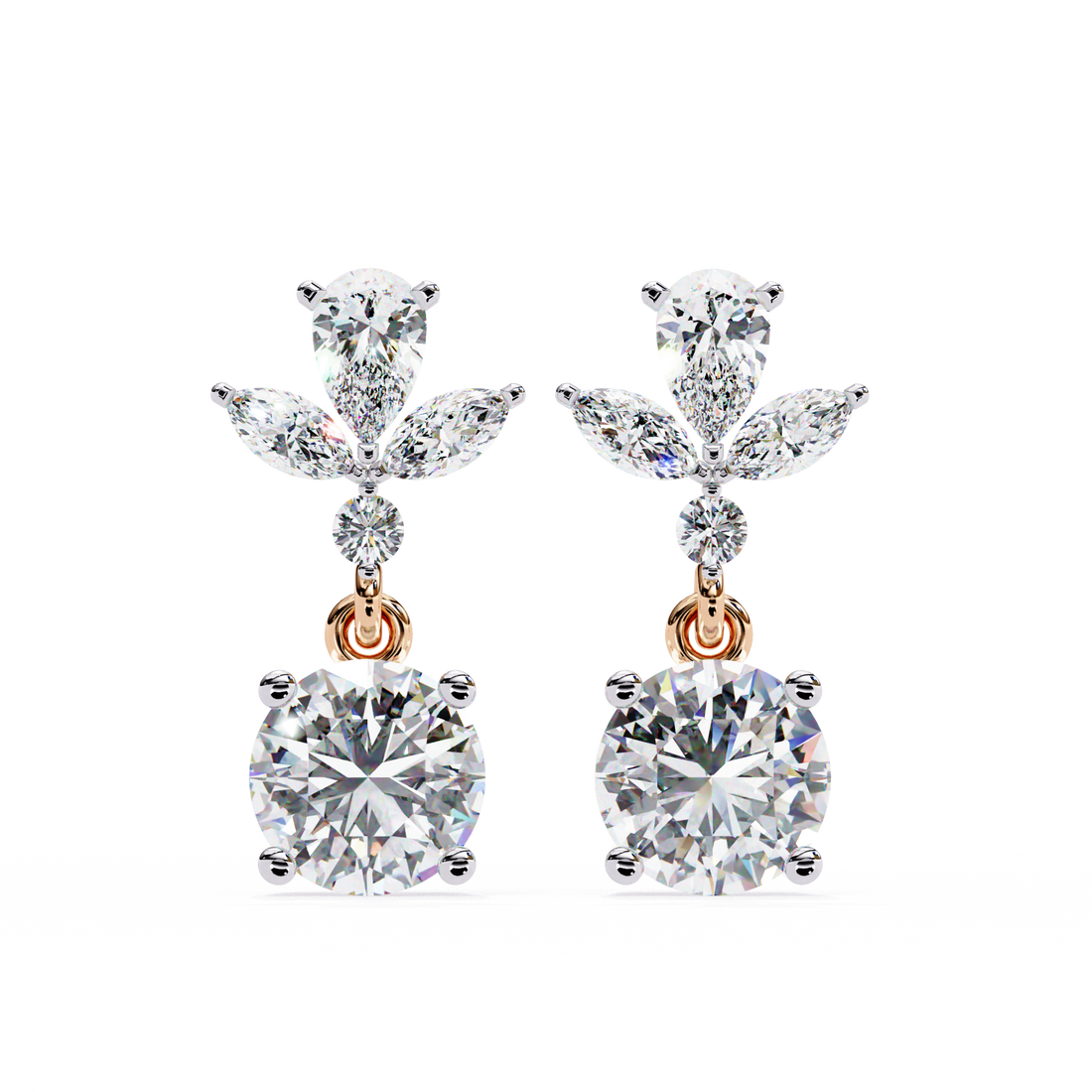 Classic Radiant Diamond Earrings