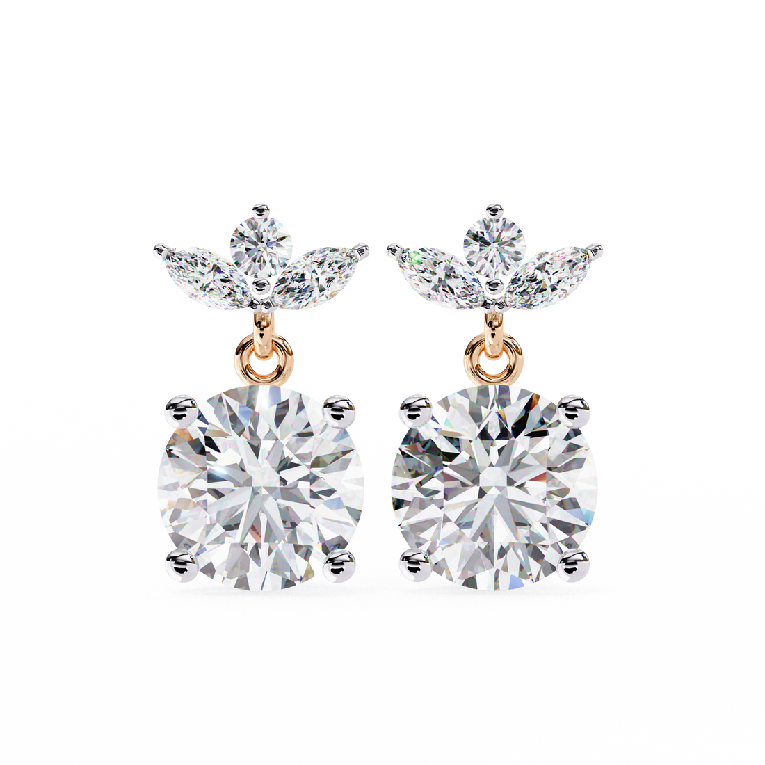 Pristine Shape Diamond Ear Clamps