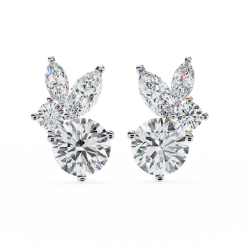 Stunning Diamond Halo Earrings